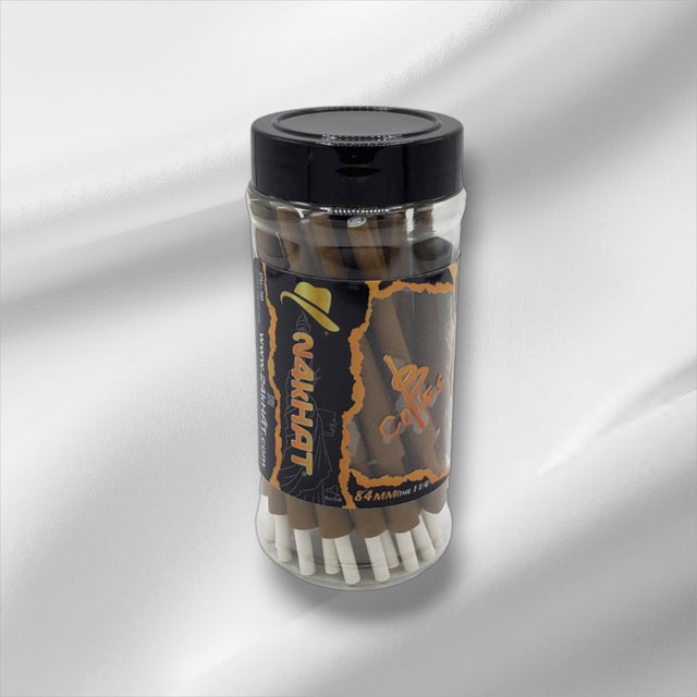 B-Cones 84mm (The 1 1/4) "Brown Hemp" Cones [50 cone per jar]