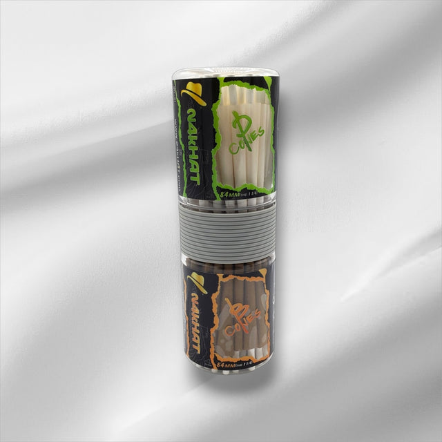 Bundle Cones 84mm (The 1 1/4) "Brown and Organic Hemp" Cones [50 cones (Each) per jar]