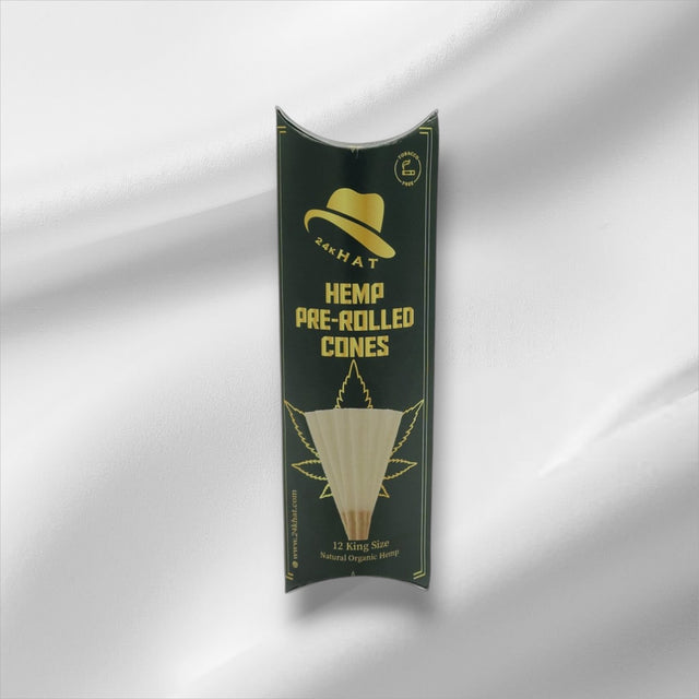 P-Cones 109mm (King) "Organic Hemp" Cones [12 cones per box]
